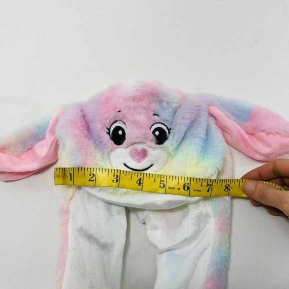 Bunny Rabbit Hat Ear Plush Toy Moving Easter Costume Colorful Rainbow Long Leg - Picture 9 of 10